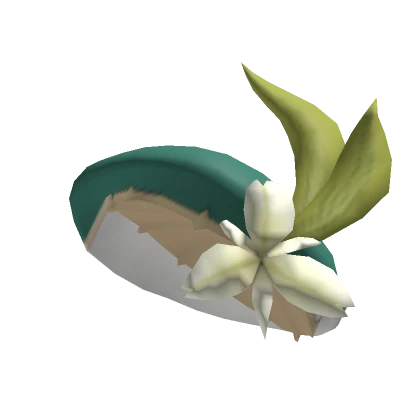 Anime Hat With Flower And Leaves