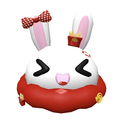 ୨୧  Cute kawaii hungry bunny