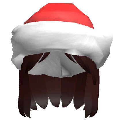 cheap dark brown hair with christmas santa hat