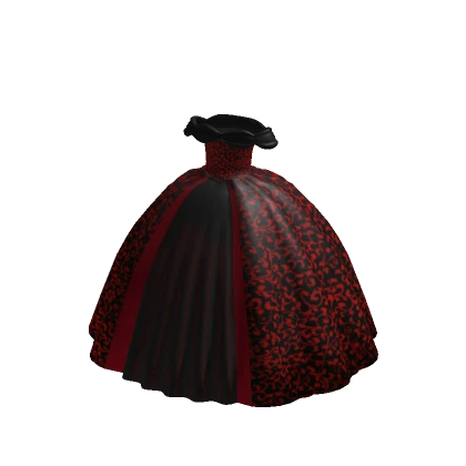 Red & Black Ball Gown