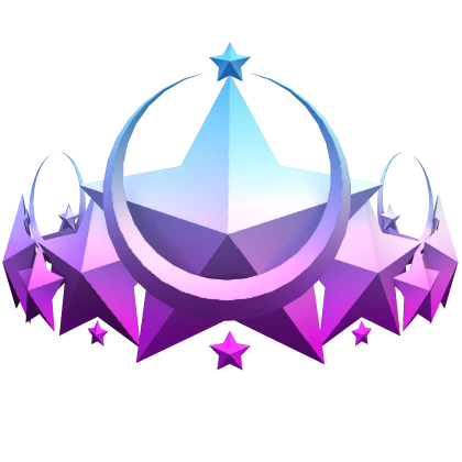 Purple & Light Blue Starstruck Crown