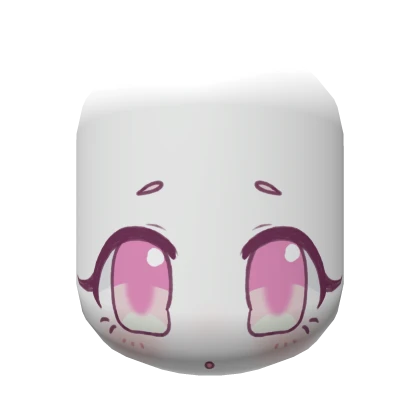 Huge Cute Anxious Pink Eyes