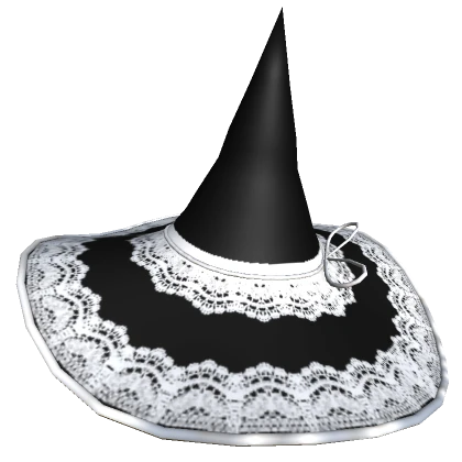 Halloween Witch Hat (Black and White)