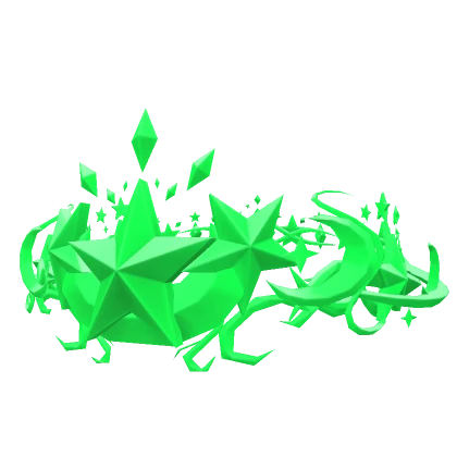 Neon Green Star Crown