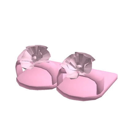 Pink Floral Slippers