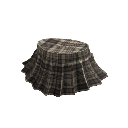 Mini Skirt Light Brown Plaid 