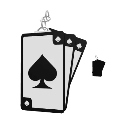 Stylish Card Earring Spades