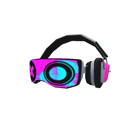 [ANIMATED] Drp Caps [#1], Neon Pink / Blue Goggles