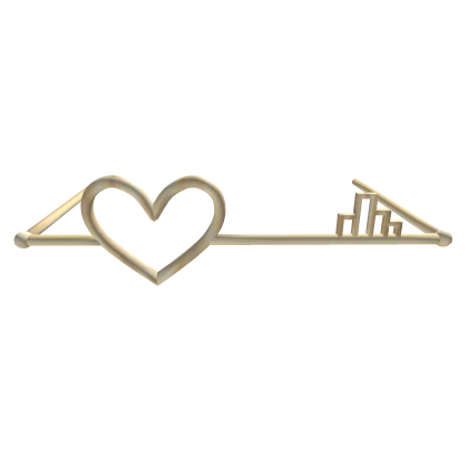 ♡ Vintage Heart Golden Key Glasses ♡