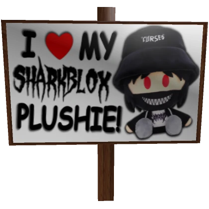 SharkBlox Plushie Sign