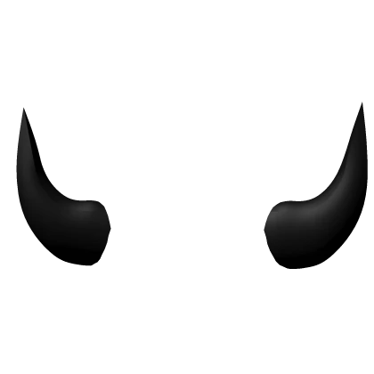 Frontward Hat Horns (BLACK)