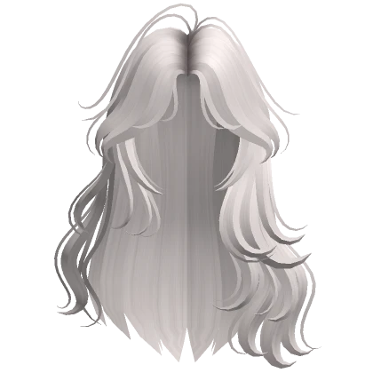 Flowy Siren Waves Hair (Silver)