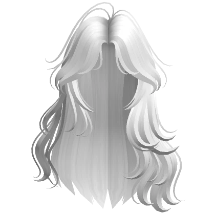 Flowy Siren Waves Hair (White)