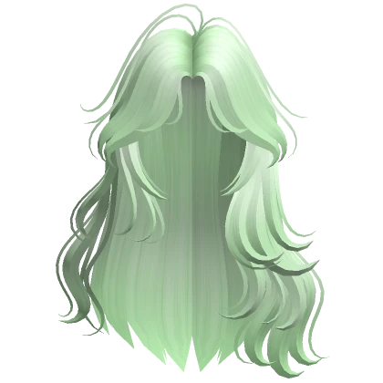 Flowy Siren Waves Hair (Green)