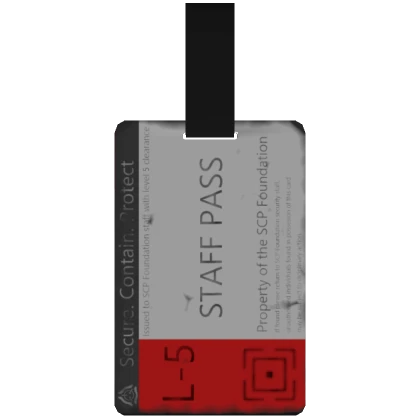 SCP Level 5 Keycard