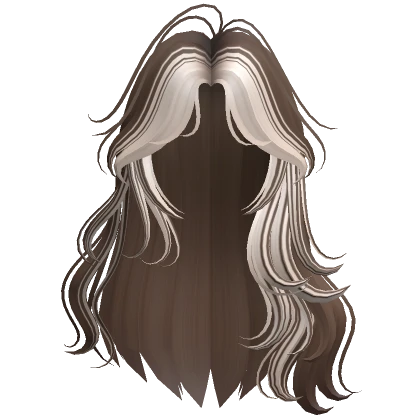 Two-Tone Flowy Siren Waves Hair (Brown & Platinum)