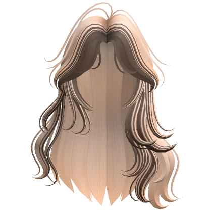 Two-Tone Flowy Siren Waves Hair Blonde & Brown