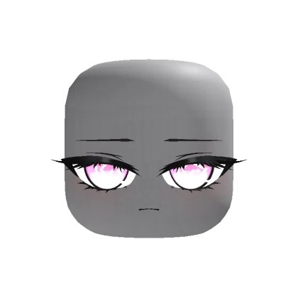 Animated Soft Stare Girl Face - Pink Spiral