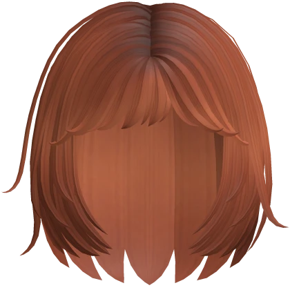 Messy Ginger Bob Hair
