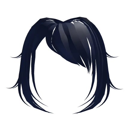 Navy Blue Side Bangs