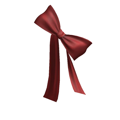 Oversized Side Hair Bow Red