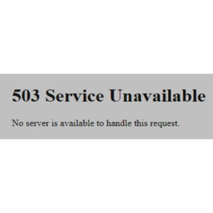 503 Service Unavailable