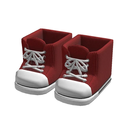 Dark Red Canvas Shoes