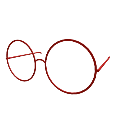 Low Round Glasses Red