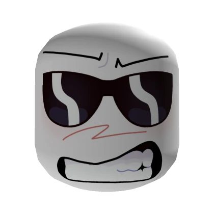 Mad Cool Guy’s Smirk Face [Institutional White]