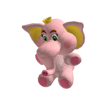 Holdable Princess Elephant Plushie