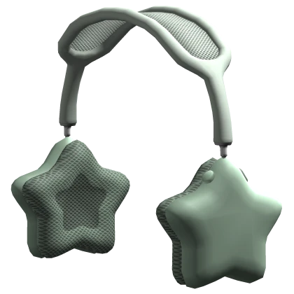 Cute Green Star Headphones