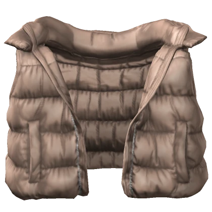 Beige Puffer Vest