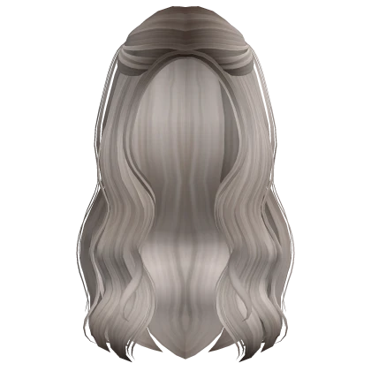 Preppy Long Wavy Hair w/ Pigtails (Ash Blonde)