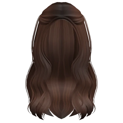 Preppy Long Wavy Hair w/ Pigtails (Brown)