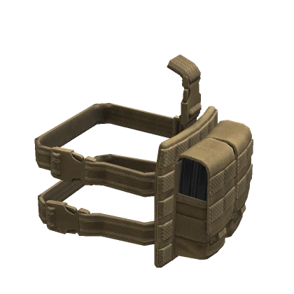 Left Tan Mag Leg Pouches [1.0]