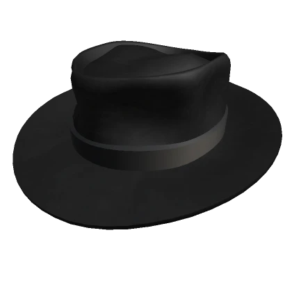 Stealth Leather Fedora