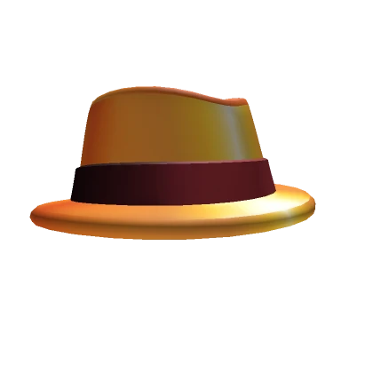 Shiny Golden Fedora