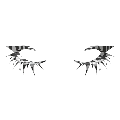 Zebra Punk Eyelashes