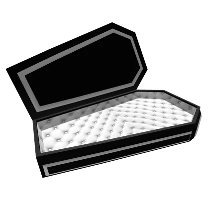 Stand in coffin in white