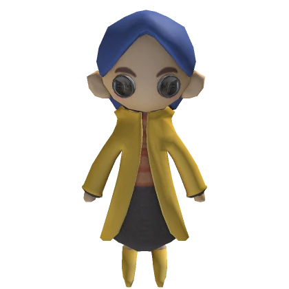 Coraline Halloween Button Eyes Doll 