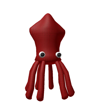 Red Knitted Squid