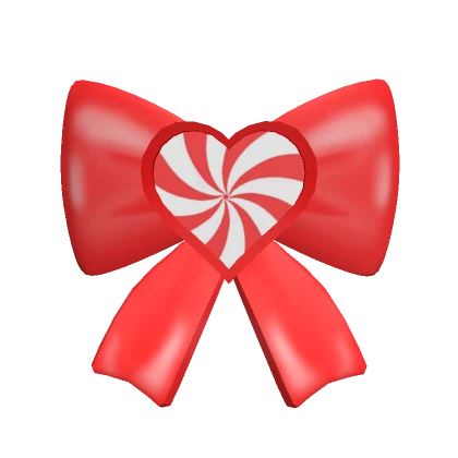 Christmas Peppermint bow 