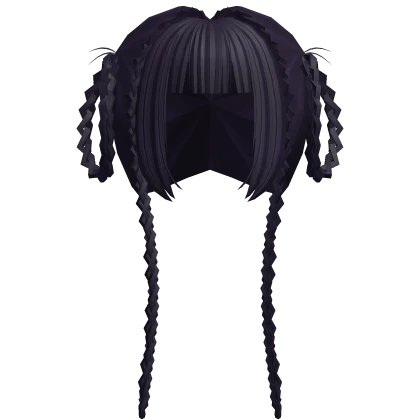 † sweet anime braided hairstyle purple