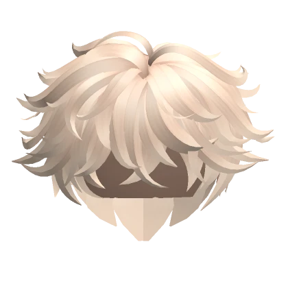 Blonde Fluffy Messy Anime Boy Hair