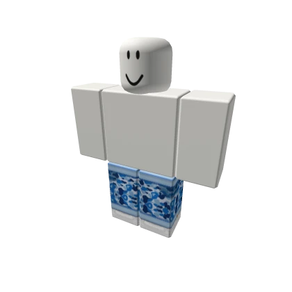 Blue Camo Rhinestone Pants