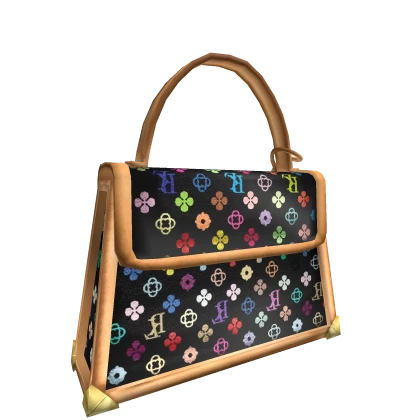 Designer Bow Studded Shoulder Bag | Left Side