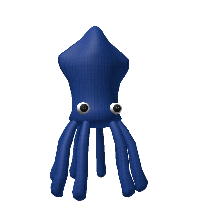 Blue Knitted Squid