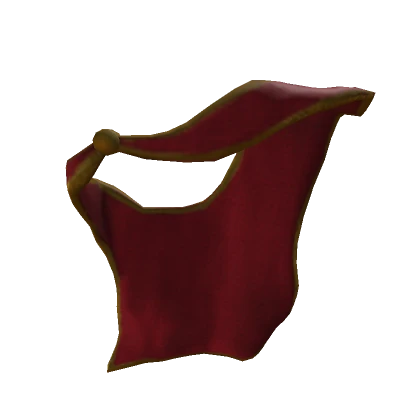 Red & Gold Flowing Shoulder Cape