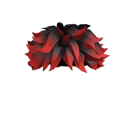 Ombré Black to Red Messy Hair (1.0)
