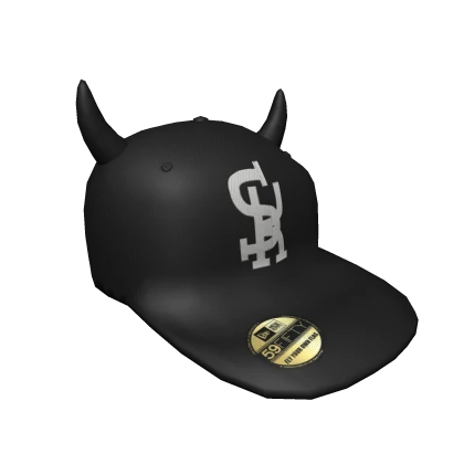 SK Black Fitted Cap